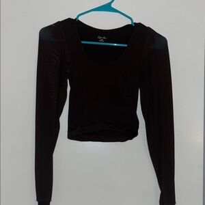 Elegant Black Long Sleeve Top